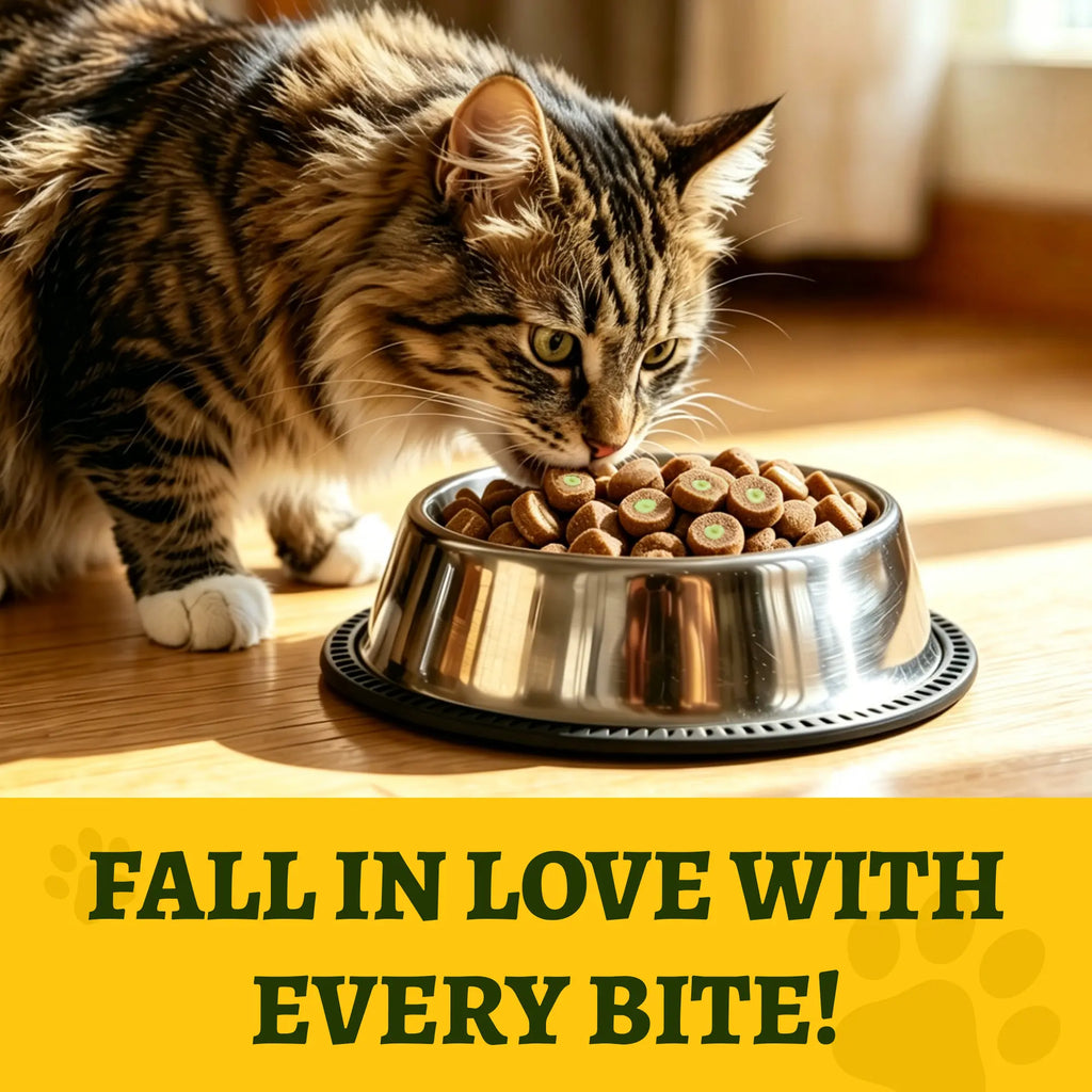 Just Try Grain-Free Dry Cat Food, 5 Lb - 40% Protein from Salmon & Chicken, Hairball Aid with Cat Grass, Pumpkin, Taurine, Psyllium Husk & Cranberry, Supports Digestive Health, Dry Food