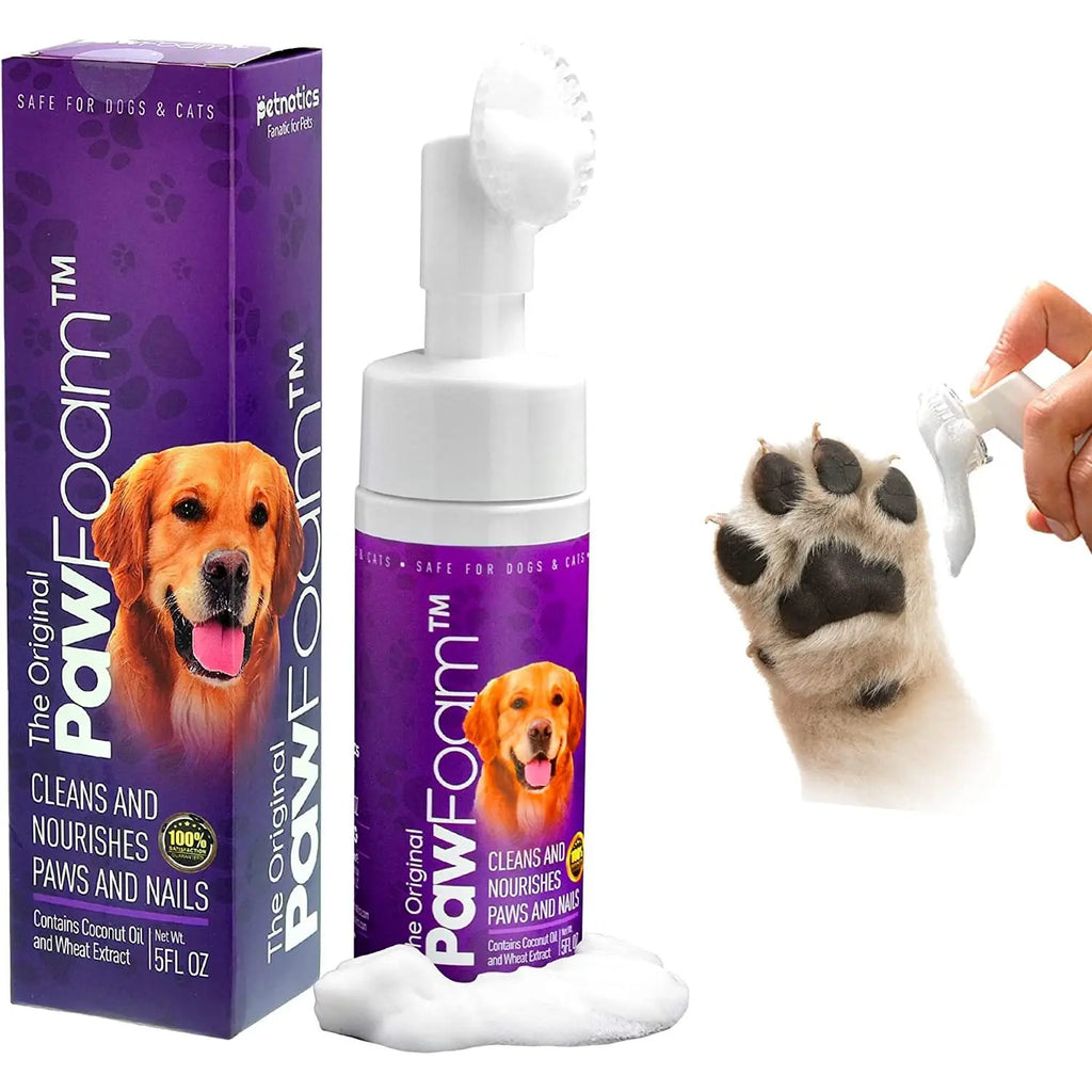 Pawfoam – Easy No-Rinse Pet Paw Cleaner for Dogs & Cats, Moisturizes and Nourishes, 5 FL. OZ.