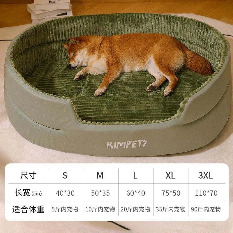 Autumn and Winter Dog Kennel, Warm and Thickeneded Dog Bed, Runway Nest, Double-Sided Mat, Cat Bed, Cat Nest, Universal Pet Supplies for All Seasons